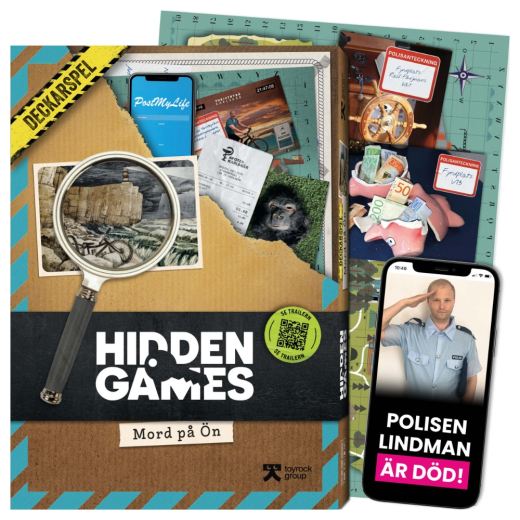 Hidden Games - Brottsplats Mord På Ön (Swe) i gruppen SELSKABSSPIL / Hjernevridere hos Spelexperten (44026020)