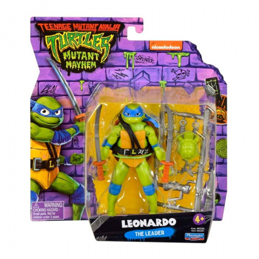 Turtles Mutant Mayhem Basic Figures Leonardo i gruppen LEGETØJ / Figurer og legesæt / Turtles hos Spelexperten (46-83281)