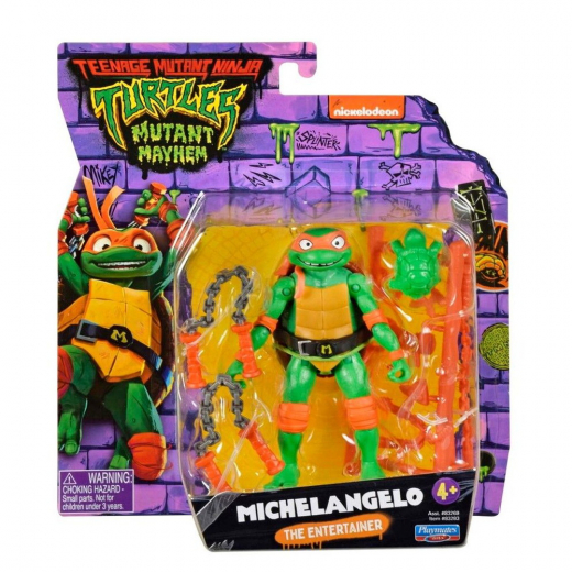 Turtles Mutant Mayhem Basic Figures Michelangelo i gruppen LEGETØJ / Figurer og legesæt / Turtles hos Spelexperten (46-83283)