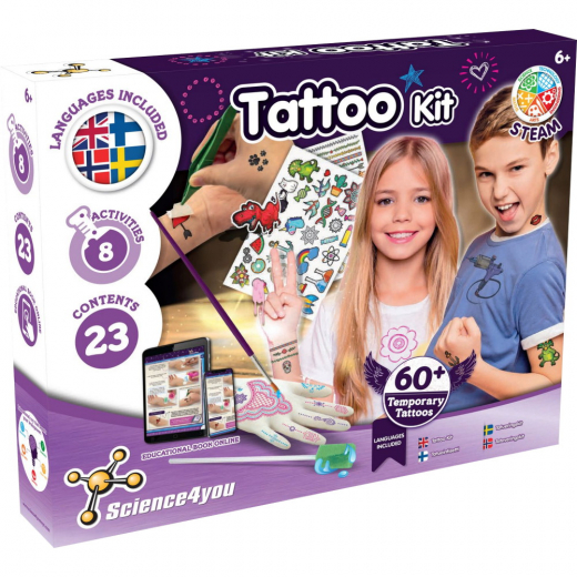 Sience4you Tattoo Kit i gruppen LEGETØJ / Skab & mal hos Spelexperten (48025002)