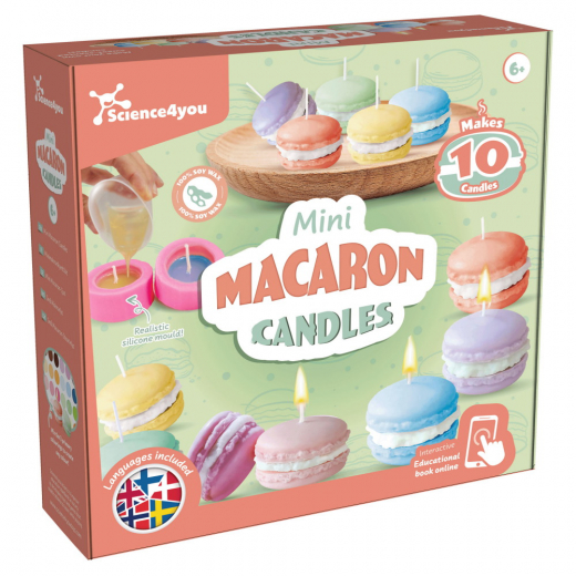 Science4You Mini Macaron Candles - Lav det selv i gruppen LEGETØJ / Skab & mal hos Spelexperten (48026010)