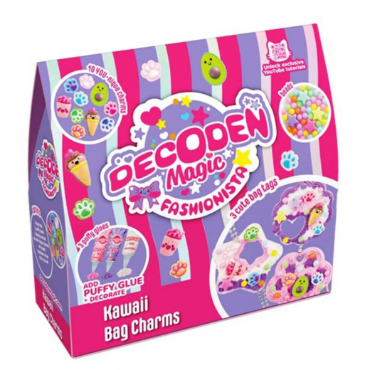 Decoden Magic Fashionista - Kawaii Bag Charms i gruppen LEGETØJ / Skab & mal / Decoden Magic hos Spelexperten (481-1014)