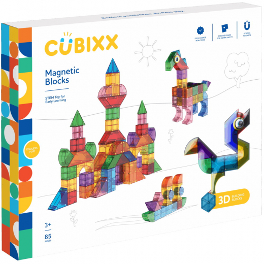 Cubixx - Magnetic Blocks 85 Brikker i gruppen LEGETØJ / Byggeklodser hos Spelexperten (501003)