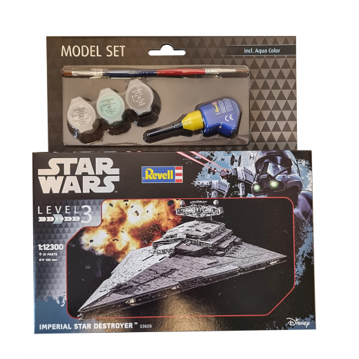 Revell Star Wars - Imperial Star Destroyer 1:12300 - 21 pc i gruppen PUSLESPIL / Modelbygning / Revell / Star Wars hos Spelexperten (50489102-ISD)