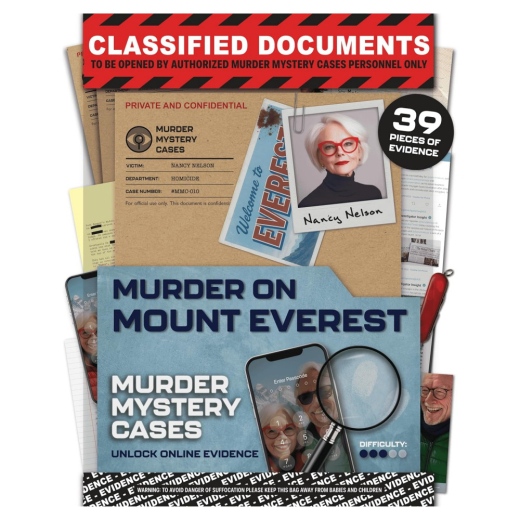 Murder Mystery Cases: Murder on Mount Everest i gruppen SELSKABSSPIL / Escape Room hos Spelexperten (5061111040892)