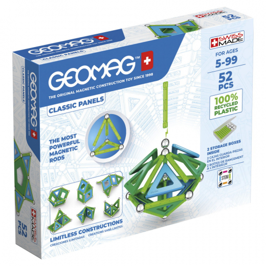 Geomag Classic Panels Recycled 52 Dele i gruppen Nyheder hos Spelexperten (51024025)