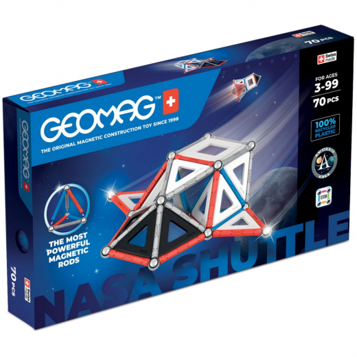 Geomag NASA Shuttle 70 Stykker i gruppen LEGETØJ / Byggeklodser / Geomag hos Spelexperten (51025006)