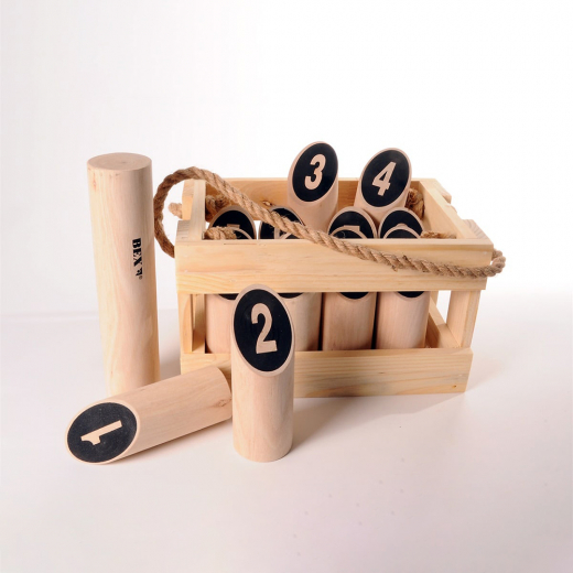 Number Kubb Original wooden box i gruppen UDENDØRSSPIL / Kongespil hos Spelexperten (511350)