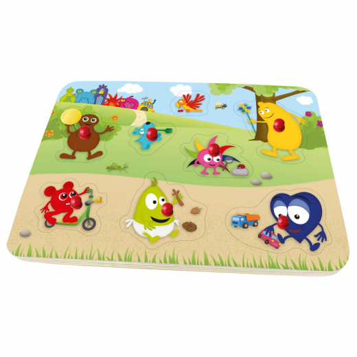 Knoppuslespil: Babblarna 8 Brikker i gruppen PUSLESPIL / Puslespil til børn hos Spelexperten (513036)