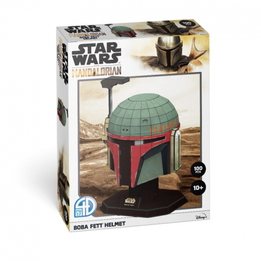 4D Model Kit -  Star Wars Boba Fett Helmet 100 Brikker i gruppen PUSLESPIL / 3D puslespil hos Spelexperten (51310)