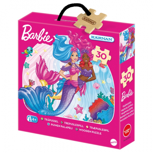 Barbie Puslespil: Mermaid 30 Brikker i gruppen PUSLESPIL / Puslespil til børn hos Spelexperten (523060)