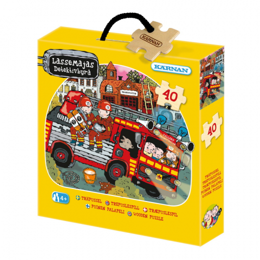 Kärnan træ-askepuslespil - Brødrene Bacon 40 Brikker i gruppen PUSLESPIL / Puslespil til børn hos Spelexperten (524056)