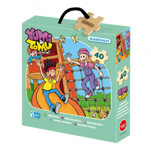 Kärnan træ-askepuslespil - Yumi & Tomu 40 Brikker i gruppen PUSLESPIL / Puslespil til børn hos Spelexperten (524058)