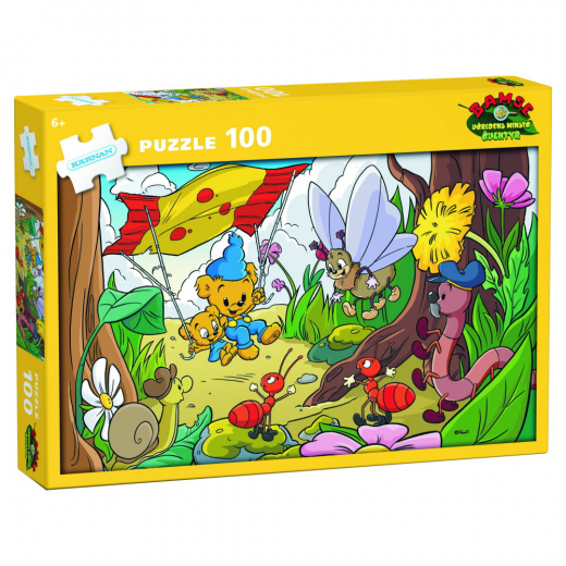 Kärnan Bamse og verdens mindste eventyr 100 Brikker i gruppen PUSLESPIL / Puslespil til børn hos Spelexperten (540037)