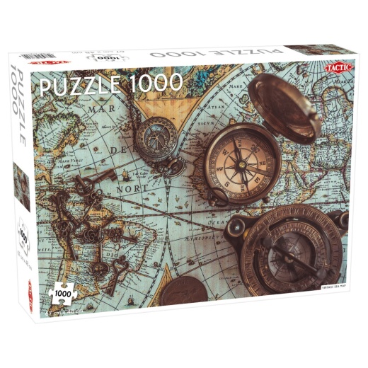 Tactic: Vintage Sea Map 1000 brikker i gruppen PUSLESPIL / 1000 brikker hos Spelexperten (56756)