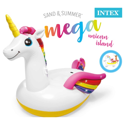 INTEX Mega Unicorn Island i gruppen LEGETØJ / Vand legetøj / Oppustelig hos Spelexperten (57281)