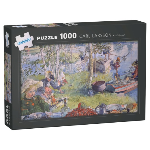 Kärnan Puslespil: Carl Larsson - Kräftfångst 1000 Brikker i gruppen PUSLESPIL / 1000 brikker hos Spelexperten (580011)