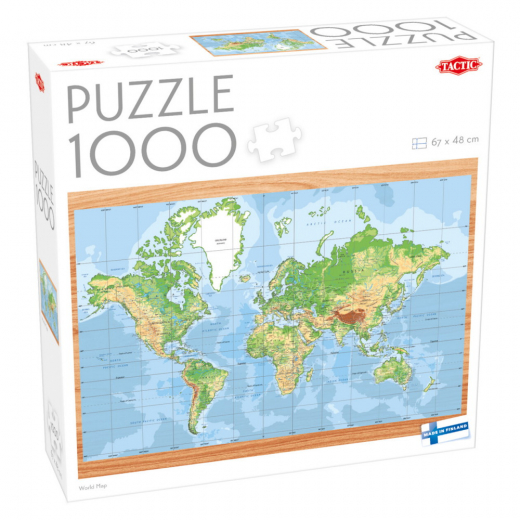 Tactic: World Map 1000 Brikker i gruppen PUSLESPIL / 1000 brikker hos Spelexperten (58263)
