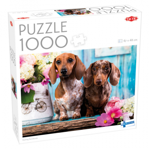 Tactic: Dashing Dachshunds 1000 Brikker i gruppen PUSLESPIL / 1000 brikker hos Spelexperten (58314)