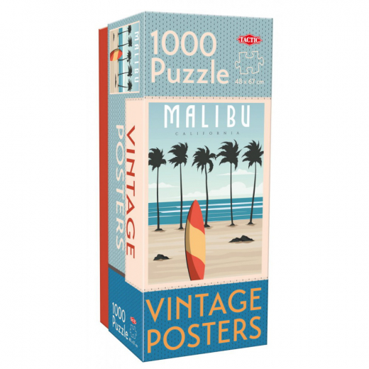 Tactic: Vintage Cities: Malibu 1000 brikker i gruppen PUSLESPIL / 1000 brikker hos Spelexperten (58662)