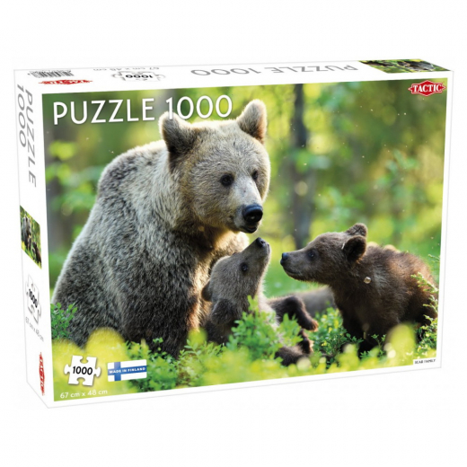 Tactic: Bear Family 1000 Brikker i gruppen PUSLESPIL / 1000 brikker hos Spelexperten (58679)