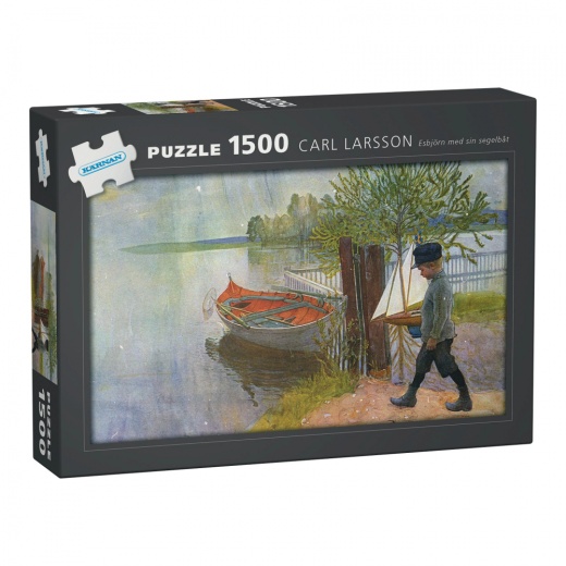 Kärnan Puslespil: Carl Larsson - Esbjörn med sin segelbåt 1500 Brikker i gruppen PUSLESPIL / 1500 brikker hos Spelexperten (590003)