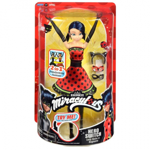 Miraculous - Hero Switch Lady Noire & Bugnoire i gruppen Nyheder hos Spelexperten (60-50414)