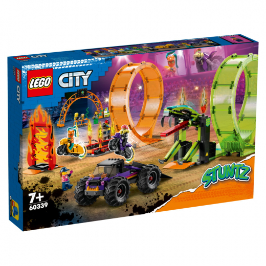 LEGO City - Stuntbane med dobbeltloop i gruppen LEGETØJ / LEGO / LEGO City hos Spelexperten (60339)