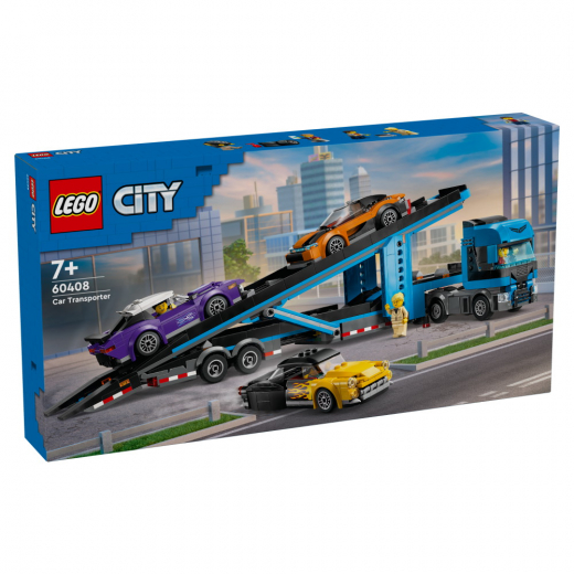LEGO City - Biltransport med sportsvogne i gruppen LEGETØJ / LEGO / LEGO City hos Spelexperten (60408)