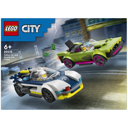 LEGO City - Biljagt med politi og muskelbil i gruppen LEGETØJ / LEGO / LEGO City hos Spelexperten (60415)
