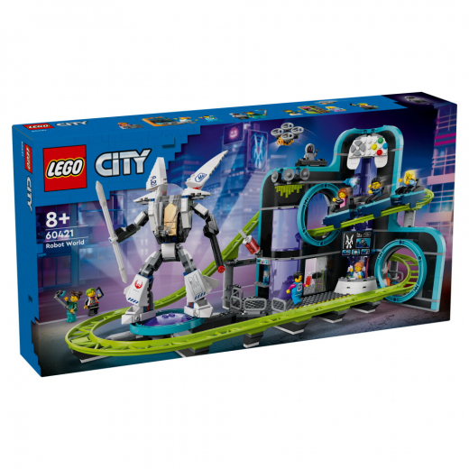 LEGO City - Robot World rutsjebanepark i gruppen LEGETØJ / LEGO / LEGO City hos Spelexperten (60421)