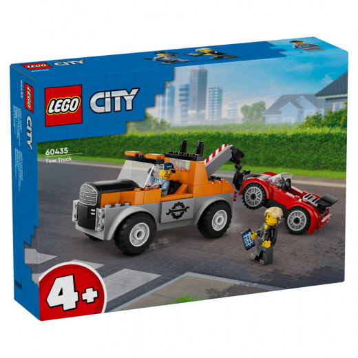 LEGO City - Kranvogn og sportsvognsreparation i gruppen LEGETØJ / LEGO / LEGO City hos Spelexperten (60435)