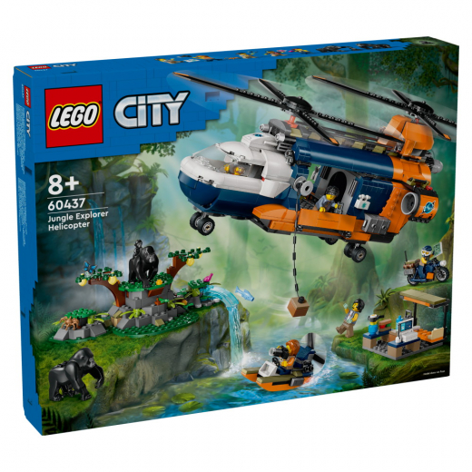 LEGO City - Jungleeventyr – helikopter og ekspeditionsbase i gruppen LEGETØJ / LEGO / LEGO City hos Spelexperten (60437)