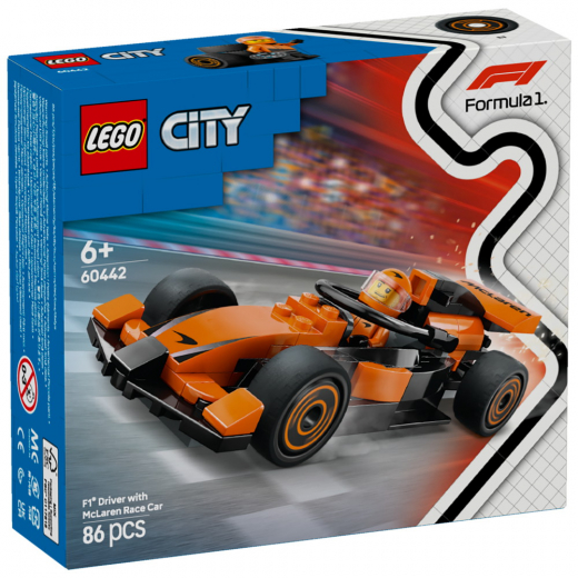 LEGO City - F1®-kører med McLaren-racerbil i gruppen LEGETØJ / LEGO / LEGO City hos Spelexperten (60442)