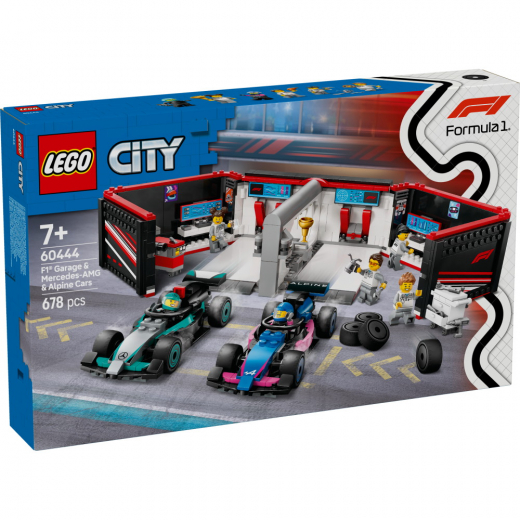 LEGO City - F1-garage: Mercedes-AMG og Alpine-biler i gruppen LEGETØJ / LEGO / LEGO City hos Spelexperten (60444)