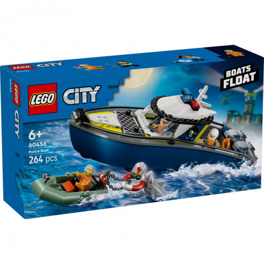 LEGO City - Politibåd på forbryderjagt i gruppen LEGETØJ / LEGO / LEGO City hos Spelexperten (60456)