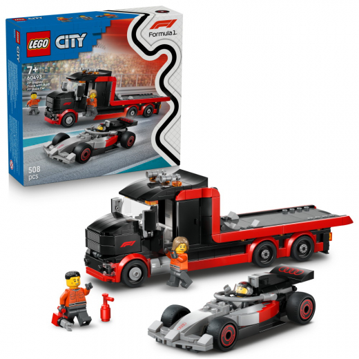 LEGO City - F1®-udstillingstruck med Audi F1®-racerbil i gruppen LEGETØJ / LEGO / LEGO City hos Spelexperten (60493)