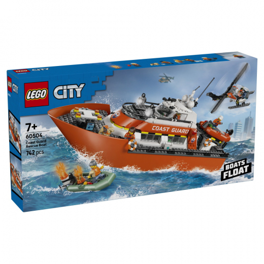 LEGO City - Kystvagtens Redningsbåd Og Helikopter i gruppen LEGETØJ / LEGO / LEGO City hos Spelexperten (60504)