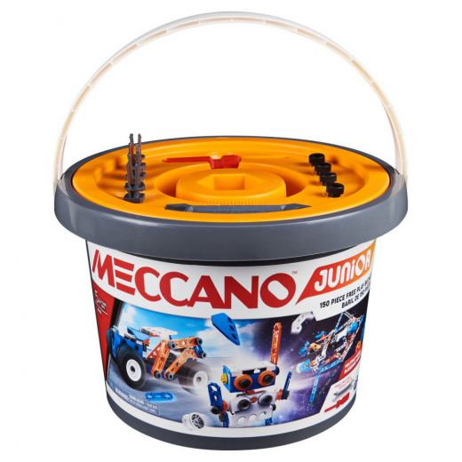 Meccano JR - Spand 150 stk i gruppen LEGETØJ / Byggeklodser / Meccano hos Spelexperten (6055102)