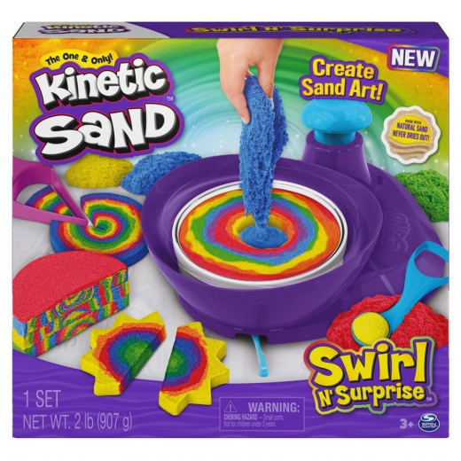 Kinetisk Sand - Swirl N' Surprise i gruppen LEGETØJ / Skab & mal hos Spelexperten (6063931)