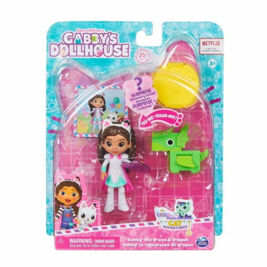 Gabby's Dollhouse - Gabby den Modige Og Dragen i gruppen LEGETØJ / Figurer og legesæt / Gabby's Dollhouse hos Spelexperten (6067730)