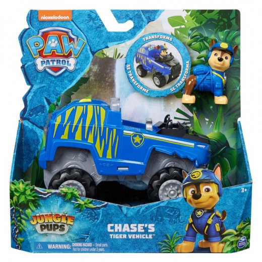 Paw Patrol - Jungle Themed Vehicle Chase i gruppen LEGETØJ / Figurer og legesæt / Paw Patrol hos Spelexperten (6067758)