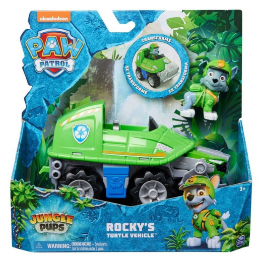 Paw Patrol - Jungle Themed Vehicle Rocky i gruppen LEGETØJ / Figurer og legesæt / Paw Patrol hos Spelexperten (6067763)