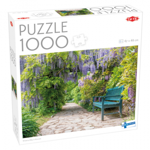 Tactic: Wisteria Alley in blossom 1000 Brikker i gruppen PUSLESPIL / 1000 brikker hos Spelexperten (60680)