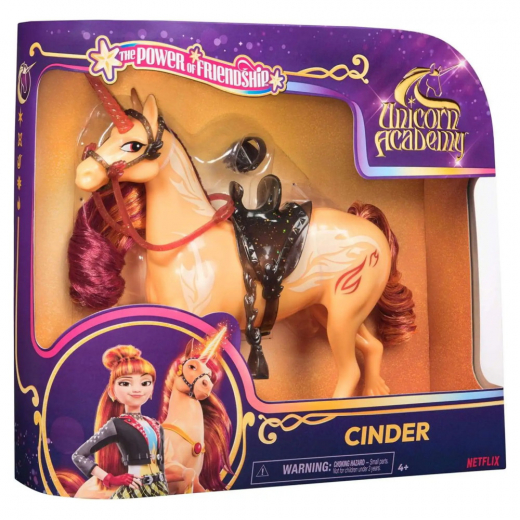 Unicorn Academy Unicorn - Cinder 28 cm i gruppen LEGETØJ / Figurer og legesæt / Unicorn Academy hos Spelexperten (6072053)