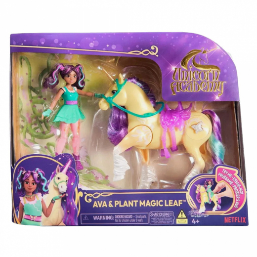 Unicorn Academy Ava & Plant Magic Leaf i gruppen LEGETØJ / Figurer og legesæt / Unicorn Academy hos Spelexperten (6072482)