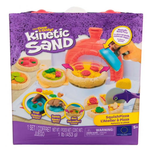 Kinetic Sand Squish Pizza i gruppen LEGETØJ / Skab & mal / Kinetic Sand hos Spelexperten (6072551)