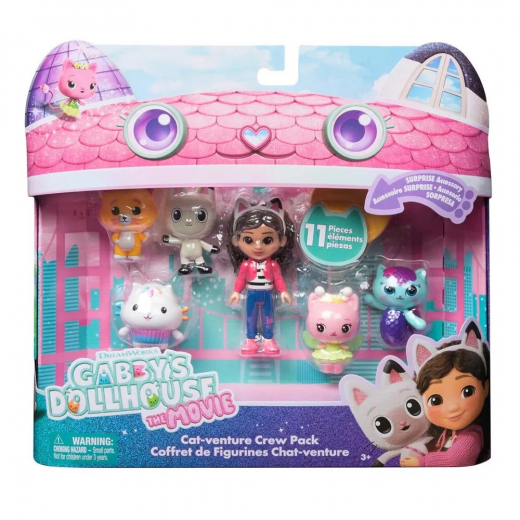 Gabby's Dollhouse The Movie Figur set 6-Pack i gruppen LEGETØJ / Figurer og legesæt / Gabby's Dollhouse hos Spelexperten (6072633)