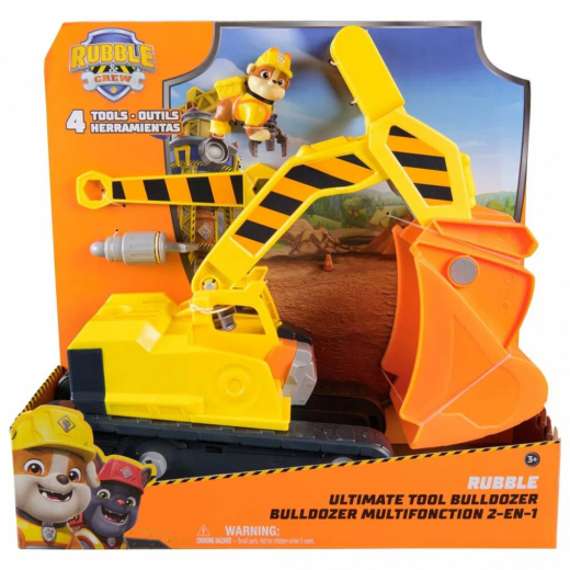 Rubble & Crew Big Build Tool Vehicle - Rubble i gruppen LEGETØJ / Figurer og legesæt / Paw Patrol hos Spelexperten (6073297)