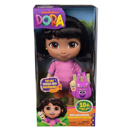 Dora The Explorer Sing & Explore Dora Doll 30 cm i gruppen LEGETØJ / Figurer og legesæt hos Spelexperten (6073380)